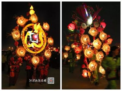 河津转花灯,让你感受非物质文化遗产的美!